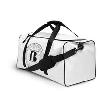 Load image into Gallery viewer, "The New Black Media", displayed are the names of the members of the new Black media / White, Black "B"/Duffle bag/ White - A-b1.com