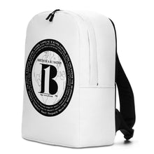 Load image into Gallery viewer, "Birth of A-b1 Nation", displayed are the names of many prominent B1 figures in our history/ Black, Black "B"/Minimalist Backpack - A-b1.com