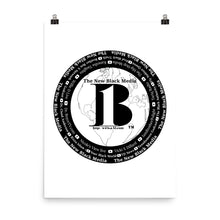 Load image into Gallery viewer, "The New Black Media", displayed are the names of the members of the new Black media/ Poster - A-b1.com