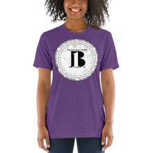 Load image into Gallery viewer, "The New Black Media", displayed are the names of the members of the new Black media / White, Black "B"/Short sleeve t-shirt in many colors - A-b1.com