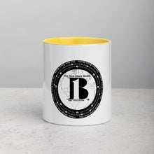 Load image into Gallery viewer, "The New BLack Media" Displayed are the names of the preeminent members of "The New Black Media" v1/Mug with Color Inside - A-b1.com
