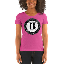 Load image into Gallery viewer, "The New Black Media", displayed are the names of the members of the new Black media/ Black, Black "B"/Ladies' short sleeve t-shirt in many colors - A-b1.com