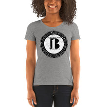 Load image into Gallery viewer, "The New Black Media", displayed are the names of the members of the new Black media/ Black, Black "B"/Ladies' short sleeve t-shirt in many colors - A-b1.com