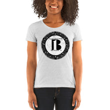 Load image into Gallery viewer, "The New Black Media", displayed are the names of the members of the new Black media/ Black, Black "B"/Ladies' short sleeve t-shirt in many colors - A-b1.com