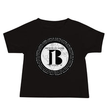 Load image into Gallery viewer, &quot;Birth of A-b1 Nation&quot;, displayed are the names of many prominent B1 figures in our history/ Black, Black &quot;B&quot;/Baby Jersey Short Sleeve Tee in many colors - A-b1.com
