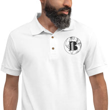 Load image into Gallery viewer, &quot;A-B1 World&quot; White, Trademark Embroidered Polo Shirt
