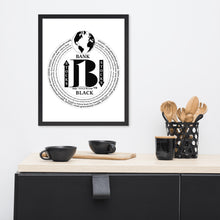 Load image into Gallery viewer, &quot;Bank Black&quot;/The names of all the Black owned banks in the U.S./ Framed poster - A-b1.com
