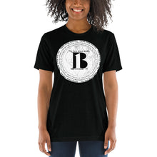 Load image into Gallery viewer, &quot;The New Black Media&quot;, displayed are the names of the members of the new Black media / White, Black &quot;B&quot;/Short sleeve t-shirt in many colors - A-b1.com
