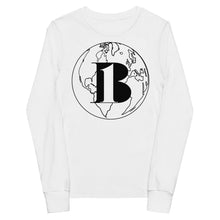 Load image into Gallery viewer, &quot;A-B1 World&quot; Transparent back, Youth long sleeve tee
